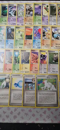 complete set of common and uncommon ex emerald pokemon cards LP/NM - Image 3