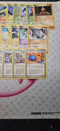 complete set of common and uncommon ex emerald pokemon cards LP/NM - Image 5