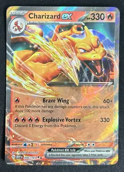 Charizard ex 006/165 Scarlet & Violet 151 Double Rare Holo Pokemon TCG Card NM - Image 1