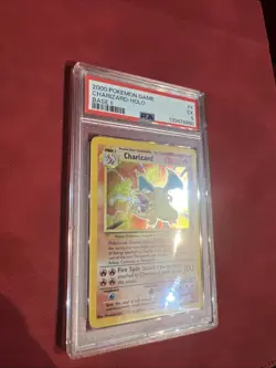 WOTC 2000 Pokemon Base Set 2 Charizard Holo Card PSA 5 Excellent 4/130 - Image 1