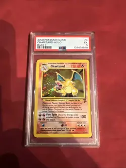 WOTC 2000 Pokemon Base Set 2 Charizard Holo Card PSA 5 Excellent 4/130 - Image 2
