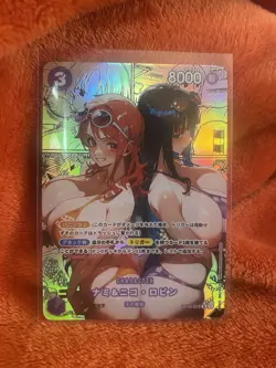 Goddess story One Piece Waifu Manga Bikini Card Nami & Robin Nico Alt Art F - Image 1