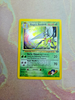 HOLO Kogas Beedrill LP Gym Challenge 9 Unlimited Holo Rare Pokemon Card - Image 1