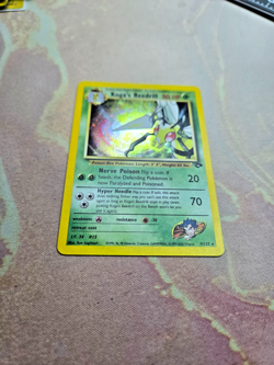 HOLO Kogas Beedrill LP Gym Challenge 9 Unlimited Holo Rare Pokemon Card - Image 2