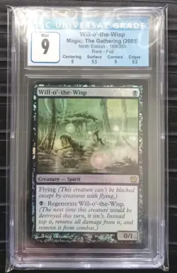 Mtg Will-o' -the-Wisp. (CGC) 9 Ninth Edition Rare Foil. - Image 1