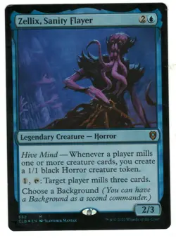 MTG Foil Zellix Sanity Flayer Battle for Baldurs Gate Magic The Gathering TCG - Image 1