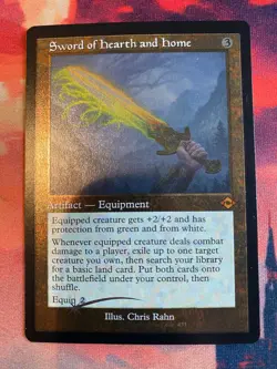 MTG Modern Horizons 2 Sword of Hearth and Home Retro Frame Foil Etched - Image 1