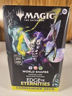 MTG Edge of Eternities WORLD SHAPER Commander Deck NEW SEALED - Image 1