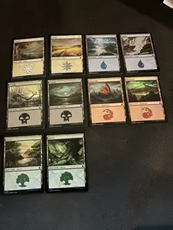 MTG - Foundations - Basic FOIL land lot - 10 lands - Image 1