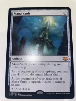 Magic the Gathering Mana Vault Artifact (Regular Art #308) - Double Masters 2022 - Image 2