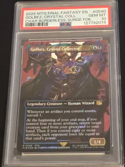 4912 Golbez Crystal Collector 2025 MTG Final Fantasy #0540 Surge Foil PSA 10 - Image 1