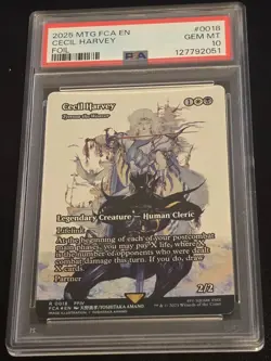 2025 MTG FINAL FANTASY: THROUGH THE AGES FOIL #0018 CECIL HARVEY PSA 10 - Image 1