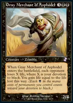 MTG Gray Merchant of Asphodel (323/429) Time Spiral Remastered NM - Image 1