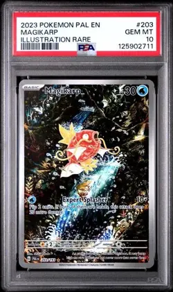 Pokemon Magikarp Illustration 2023 Rare English Paldea Evolved #203/193 PSA 10 - Image 1