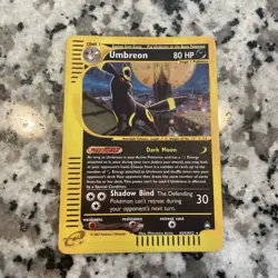 Pokemon Umbreon Aquapolis Holo NM/Mint + Swirl - Image 1