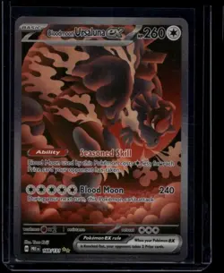 Pokemon TCG Bloodmoon Ursaluna ex 168/131 Prismatic Evolutions Illustration NM - Image 1