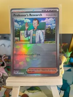 Professor's Research Pokeball Pattern - Prismatic Evolutions - Pokemon TCG - NM - Image 1