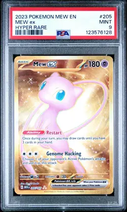 2023 POKEMON MEW EN-151 205 MEW EX HYPER RARE PSA 9 - Image 1