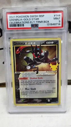 2021 GRENINJA GOLD STAR CELEBRATIONS CLASSIC COLLECTION POKEMON PSA 9 #SWSH144 - Image 2