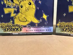 Lot Of 2 - *EMPTY + Accessories* Pokemon TCG Surging Sparks Pokemon Center ETBs - Image 2