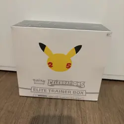 Pokemon TCG Celebrations ETB Elite Trainer Box Factory Sealed 25th Anniversary 820650809439 - Image 1