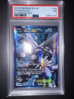 2013 Pokemon Black & White Plasma Blast Palkia EX PSA 7 Full Art 100/101 English - Image 1