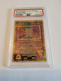 2000 Pokemon Ancient Mew Holo PSA 6 Pokemon Movie Game Promo - Image 1
