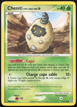 Carte Pokemon Cheniti Cape Sable 79/132 Merveilles Secretes Francais - Image 1