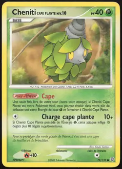 Carte Pokemon Cheniti Cape Plante 78/132 Merveilles Secretes Francais - Image 1