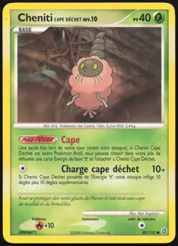 Carte Pokemon Cheniti Cape Dechet 80/132 Merveilles Secretes Francais - Image 1