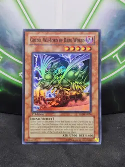Yugioh Goldd, Wu-Lord of Dark World EEN-EN024 Super Rare 1st Edition NM - Image 1