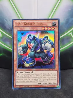 Yugioh T.G. Rush Rhino LC5D-EN210 Ultra Rare 1st Edition NM - Image 1
