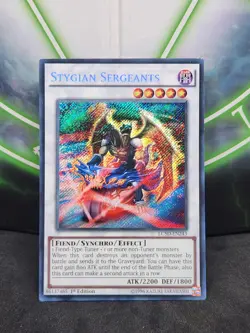 Yugioh Stygian Sergeants LC5D-EN243 Secret Rare 1st Edition NM - Image 1