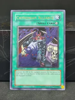 Yugioh - Chthonian Alliance EEN Ultimate Rare 1st Edition NM - Image 1