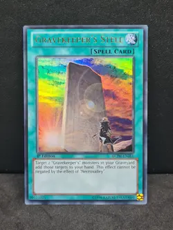 Yugioh Gravekeeper's Stele LCJW-EN261 Ultra Rare 1st Edition LP - Image 1