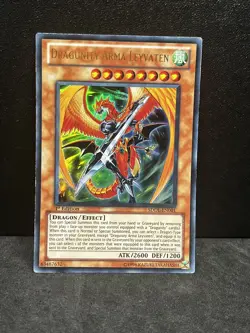 Yugioh Dragunity Arma Leyvaten SDDL-EN001 Ultra Rare 1st Edition NM - Image 1