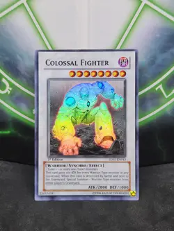 Yugioh Colossal Fighter 5DS1-EN043 1st Edition Super Rare LP - Image 1
