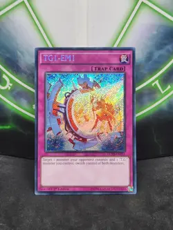 Yugioh TG1-EM1 LC5D-EN221 Secret Rare 1st Edition NM - Image 1