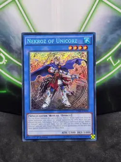 Yugioh Nekroz of Unicore THSF-EN016 Secret Rare 1st Edition NM - Image 1