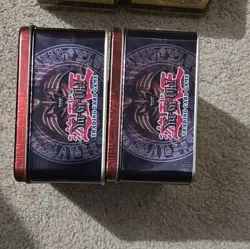 YUGIOH YUGI SUMMONED SKULL AND DARK MAGICIAN COLLECTORS TINS (EMPTY TINS ONLY) - Image 4