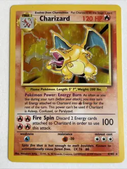 Charizard 4/102 Base Set 1999 Holo Rare Pokemon TCG Card RARE Must See - Image 1