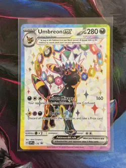 2025 Pokemon Prismatic Evolution Umbreon ex Figure Collection Promo Card #176 - Image 1