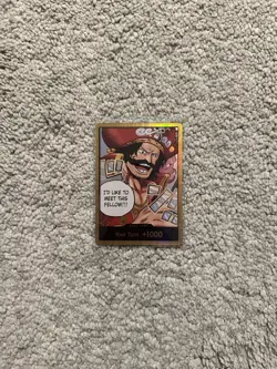 One Piece CCG Gol.D.Roger GOLD DON!! Card (OP-13) English Near Mint Single! - Image 1