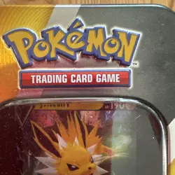 Pokemon Jolteon V Tin - OPENED Card + 5 Sealed Booster Packs Complete & Original - Image 2