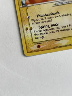 Pokemon Gold Star Pikachu Holon Phantoms 104/110 Holo Card RARE Must See Pokemon - Image 2