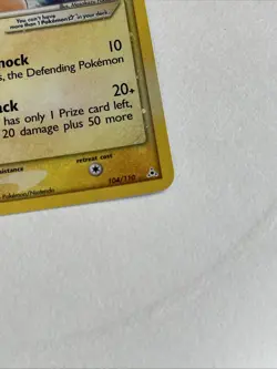 Pokemon Gold Star Pikachu Holon Phantoms 104/110 Holo Card RARE Must See Pokemon - Image 3