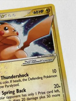 Pokemon Gold Star Pikachu Holon Phantoms 104/110 Holo Card RARE Must See Pokemon - Image 5