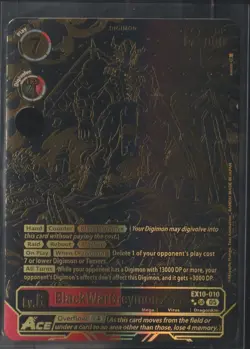Digimon Card Game Sinister Order BlackWarGreymon ACE (Rare Pull) EX10-010 SR - Image 1