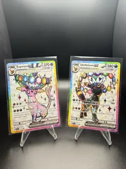Umbreon & Espeon ex Prismatic Evolutions Premium Collection 175/176 PROMO CARDS - Image 1