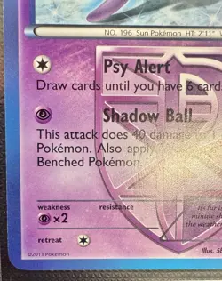 Pokemon TCG Espeon Card Lot English Japanese Pokemon TCG Common Holo 2 Card Lot - Image 3